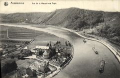 VINTAGE POSTCARD Anseremme Seen of the Meuse Towards Freyr