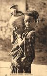 VINTAGE POSTCARD Scenes and Types Carrying D water Child Algeria