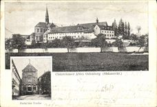 VINTAGE POSTCARD Cistercienser Abtel Oelenberg