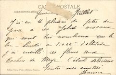 VINTAGE POSTCARD Geneva With the Quay of Bergues Swans