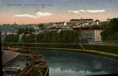 VINTAGE POSTCARD Saarbritcken Krunkenhaus Wintertierg