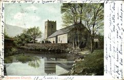 VINTAGE POSTCARD Grasmere Church
