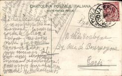 Flautin monumental Chiostro de Pavia de los di de Certosa de la POSTAL de la VENDIMIA