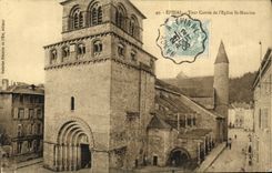 CPA Epinal Tour Carree de L Eglise St Maurice