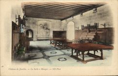VINTAGE POSTCARD Castle of Jasselin Dining room