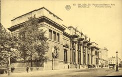 Paladar de Bruselas de la POSTAL de la VENDIMIA de artes hermosos