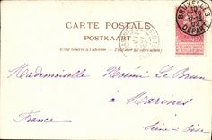 VINTAGE POSTCARD Entered Brussels of the Park