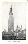 VINTAGE POSTCARD Bruges Notre Dame Church