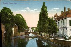VINTAGE POSTCARD Bruges Groene Kaai