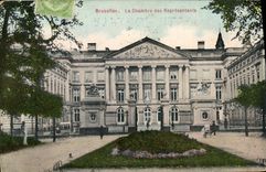 POSTAL Bruselas de la VENDIMIA el cuarto de los representantes