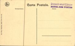 VINTAGE POSTCARD Houx the Meuse Seen from of the Ruins of Pollvache