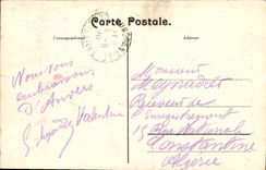 POSTAL Amberes de la VENDIMIA que pilota ataque frontal principal