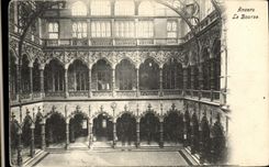 POSTAL Amberes de la VENDIMIA la bolsa de accion