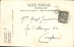 POSTAL Amberes de la VENDIMIA la bolsa de accion