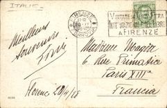 CPA Firenze Veduta dei Lungarni Coi Ponti Vecchio