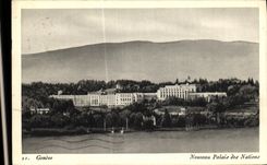 VINTAGE POSTCARD Geneva New Palate of the Nations