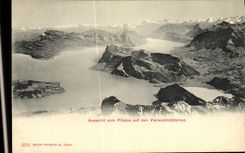 CPA Aussicht Vom Pilatus auf den Vierwaldsttersee