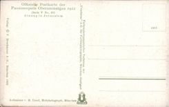 VINTAGE POSTCARD Oberammergau Passionsspiele
