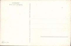 CPA Linderhof Blick Vom Laubang