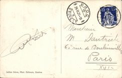 VINTAGE POSTCARD Castle of Chillon Room of the Knights