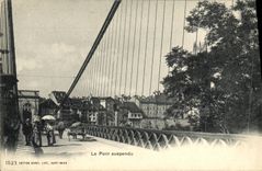 CPA Le Pont Suspendu