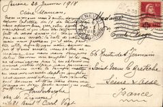 VINTAGE POSTCARD Geneva Cathedral of St Pierre and the Jura