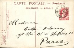 POSTAL Bruselas Colobne de la VENDIMIA de congrios