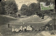 VINTAGE POSTCARD Brussels Bois of Cambers the Ravine Children