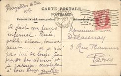 POSTAL Bruselas Manneken B peor de la VENDIMIA
