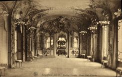 VINTAGE POSTCARD Brussels Laeken the Chinese House Large hall D entered China Clouded