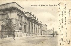 POSTAL Bruselas de la VENDIMIA el museo de artes hermosos