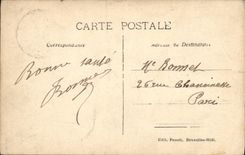 Arcada de Bruselas de la POSTAL de la VENDIMIA de Cinquatenaire