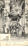 POSTAL Bruselas de la VENDIMIA el púlpito de L iglesia co  Gudulia