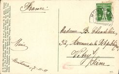 CPA Clarens Ile de Salagnon et la dent du Midi