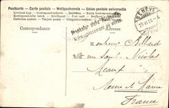 VINTAGE POSTCARD Geneva Bridge of the White MT and swans