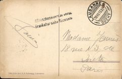 CPA Lac Leman les Mouettes et les Alpes