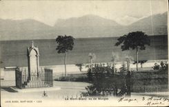 CPA Le Mont Blanc Vu de Morges