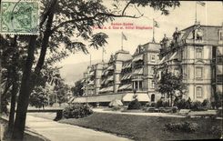 VINTAGE POSTCARD Baden Baden Stephanie Hotel