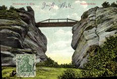 VINTAGE POSTCARD Hohbarr Eis Teufelsbrocke