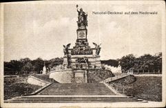 VINTAGE POSTCARD National Denkmal auf dem Niederwald