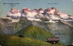 CPA Montreux Les dents du Midi