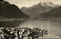 CPA Montreux Vue Generale et Dents du Midi