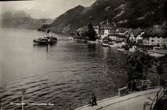 CPA Gersau Am Vierwaldstatter See Bateau