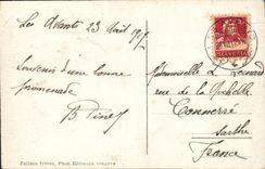 VINTAGE POSTCARD Geneva Fronts and Dent du midi