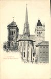 VINTAGE POSTCARD Geneva Tours of Saint Pierre