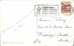 VINTAGE POSTCARD Luzern Bahnhof und Pillatus