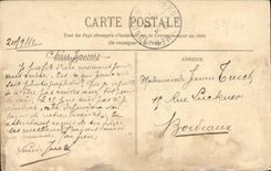 VINTAGE POSTCARD Bureau St Palate Dimensions D Argent Conche de Concie Villa Primavera
