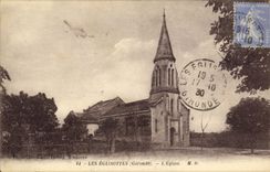 VINTAGE POSTCARD Eglisottes L church