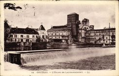 VINTAGE POSTCARD Coutras L Machines De Laubardemont