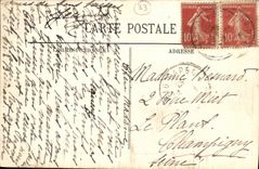 VINTAGE POSTCARD Domaine Of L Angronne Halte Carbon Blanc Parks Holy Eulalte